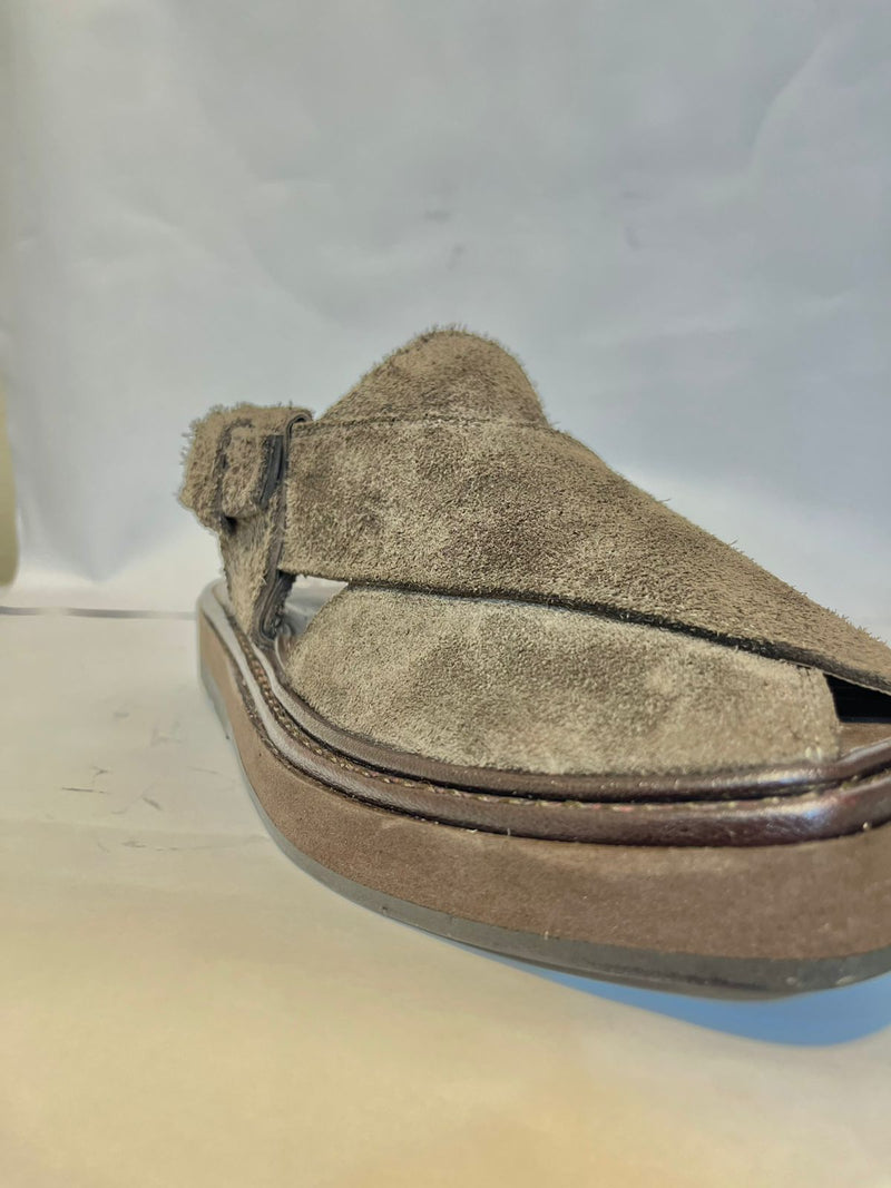 Grey Sabar Kaptaan Chappal